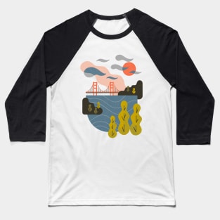 Bay Sunset Baseball T-Shirt